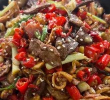 Pickled Pepper Beef Offal Rice