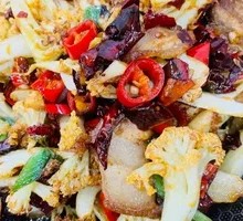 Cauliflower Twice-Cooked Pork