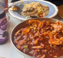 Sauce-Flavored Kimchi Chicken Fried Rice Noodles
