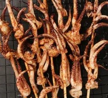 Squid Tentacle Skewers