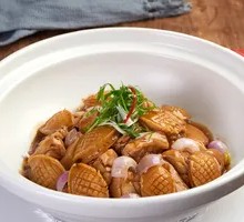 Braised Abalone with Hair Chicken