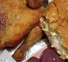 Honey-glazed扒 Chicken