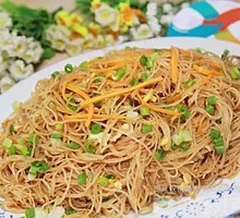 Egg and Pork Fried Rice Noodles