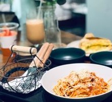 Cheese Meat Sauce Pasta