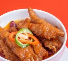 Spicy Pepper Sauce Steamed Chicken Feet