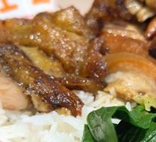Braised Pork and Chicken Rice