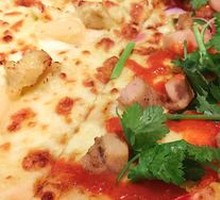 Durian and Mango Chicken Pizza