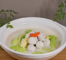 Chaozhou-Style Mustard Greens with Double Meatballs