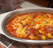 Cheese Baked Pork Rice