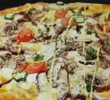 Spanish Sausage Mushroom Pizza
