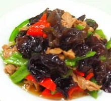 Wood Ear Mushroom and Pork Rice