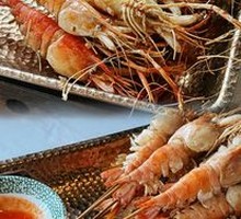 Charcoal-Grilled Chinese River Shrimp