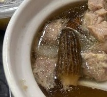 Yam Bean and Pig瘦 Meat Soup with Morel Mushrooms