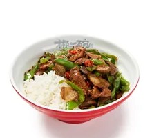 Stir-fried Pork Trio Rice