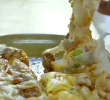 Leek and Egg Rice Noodle Roll