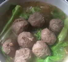 Beef Tendon Meatball Noodle Soup