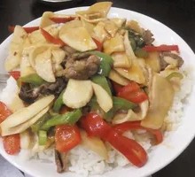 Mushroom Beef Rice Bowl