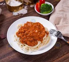 Cheese Baked Spaghetti with Meat Sauce