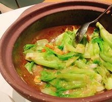 Stir-Fried Bok Choy in Clay Pot