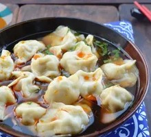 Shiitake Pork Dumplings in Soup
