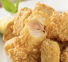 Korean Fried Chicken with Rice Cake and Sweet Potato Noodles