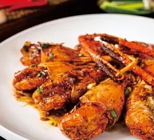 Black Pepper Butter Giant River Prawns