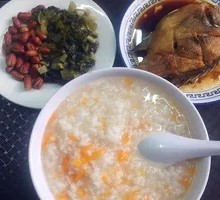 Pan-fried Sea Fish with Sweet Potato Porridge