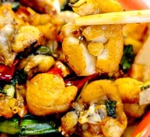 Stir-fried Bullfrog with Perilla