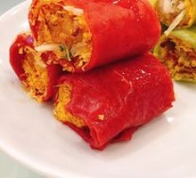 Double-color Red Rice Noodle Roll