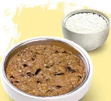 Dried Mushroom and Pork Rice