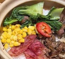 Lap Cheong and Beef Baozi Rice