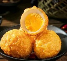 Crispy Quail Egg with Tiger Skin