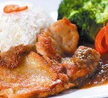 Pan-Fried Chicken Rice