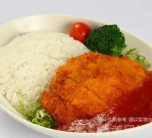 Golden Fried Pork Cutlet Rice