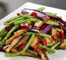 Eggplant and Green Beans