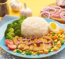 Black Pepper Chicken Rice