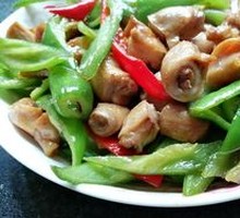 Stir-fried Intestines with Ginger and Scallion