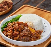 Braised Beef Brisket with Rice