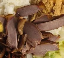Goose Kidney and Goose Meat Rice