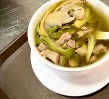 Bamboo Shoot and Pig Lung Soup with Tangerine Peel and Coix Seed