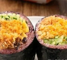 Pork Floss Corn Purple Rice Ball