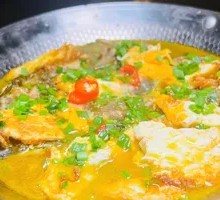 Yellow Catfish Stewed with Century Eggs