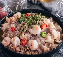 Sour Beef and Crispy Shrimp Balls