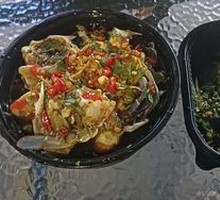 Fresh-Cured Crab with Egg Yolk, Three-Point Crab