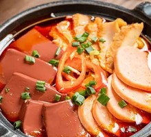 Spicy Blood Duck Soup with Rice