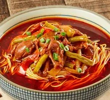 Spicy Sour Chicken Offal Noodles