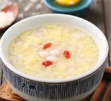 Sweet Rice Balls with Egg Flower in Fermented Rice Wine