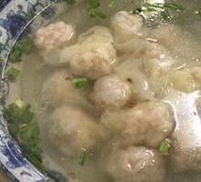 Fresh Pork Dumplings in Soup