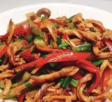 Lotus Stem Stir-Fried with Pig's Tripe