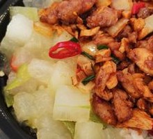 Preserved Radish with Pork Stir-fry